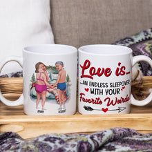 Load image into Gallery viewer, Personalized Couple Mug - Endless Love Sleepover
