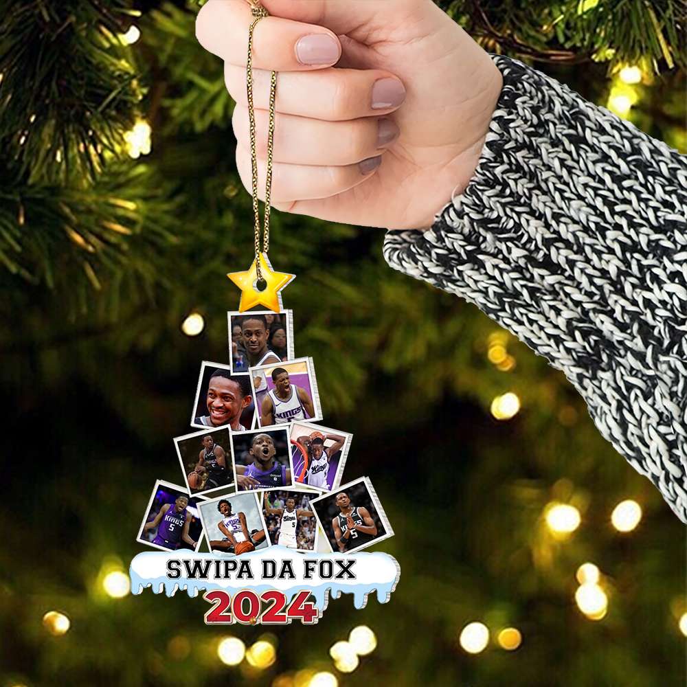 Personalized Christmas Ornament for Basketball Enthusiasts - Custom Photo Design Ornament PopCulturePrints