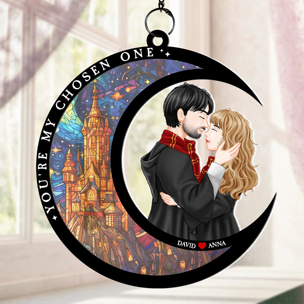 Personalized Magic Castle Couple Ornament - You're My Chosen One