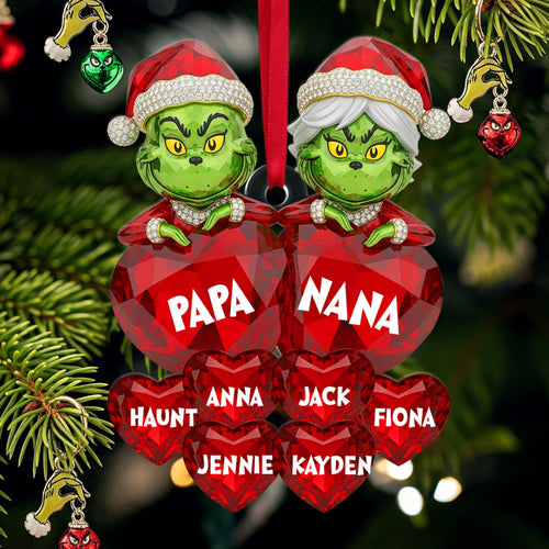 Love from Grandkids - Personalized Christmas Ornament for Grandparents Ornament PopCulturePrints