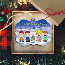 Load image into Gallery viewer, Personalized Best Friends Christmas Ornament - Festive Gang Ornament PopCulturePrints
