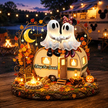 Load image into Gallery viewer, Halloween Camping Couple Acrylic Light Box - Personalized Gifts For Couple 01palu080826 Light Box PopCulturePrints
