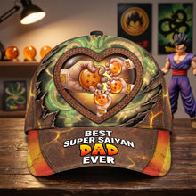 Load image into Gallery viewer, "Best Super Saiyan Dad Ever" - Personalized Adventure Dad Classic Cap - Gift for Dad, Grandpa, and More Caps PopCulturePrints
