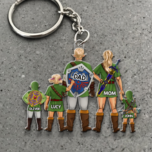 Load image into Gallery viewer, “Adventure Awaits” - Personalized Adventure Family Acrylic Keychains - Unique Gifts for Family and Friends Keychains PopCulturePrints
