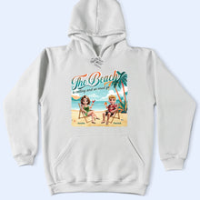 Load image into Gallery viewer, The Beach is Calling, Let's Go! - Personalized T-Shirt T-shirt PopCulturePrints

