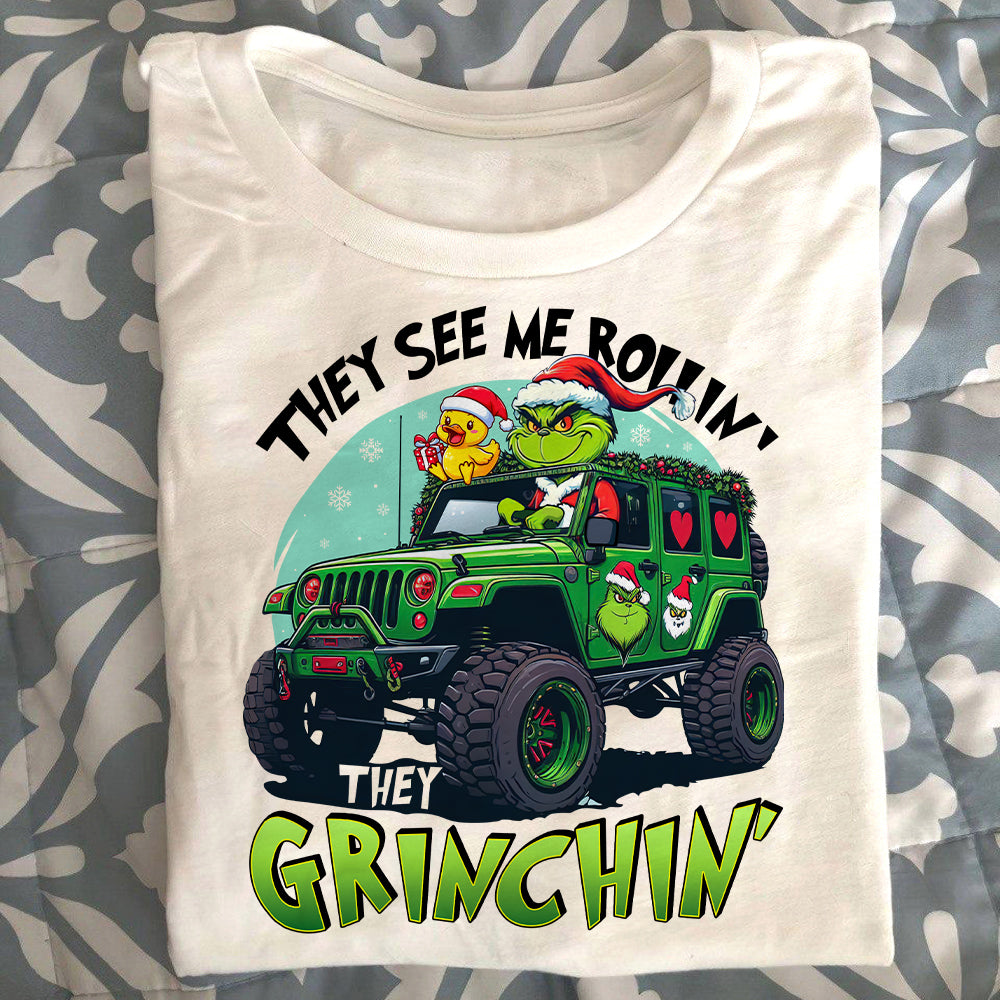 Grinch Off-Road Adventure Christmas Sweater