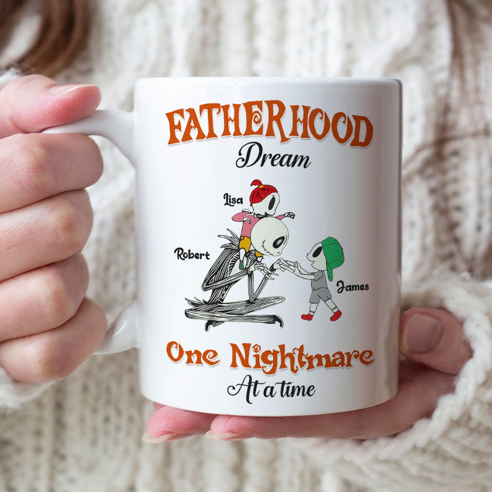 Custom Father's Day Mug - Fatherhood: One Nightmare at a Time Coffee Mug PopCulturePrints