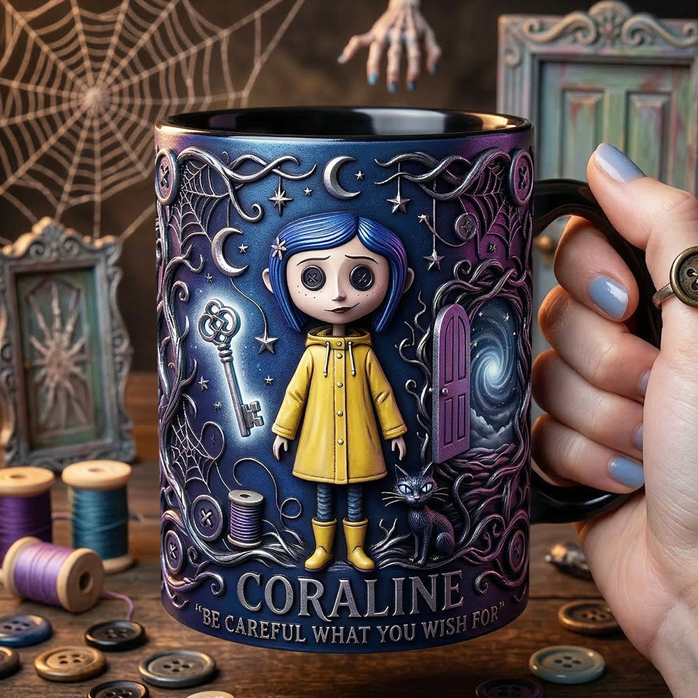 Be Careful What You Wish For - Spooky Adventures Coffee Mug, Personalized Gift for Horror Lovers Coffee Mug PopCulturePrints