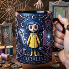 Load image into Gallery viewer, Be Careful What You Wish For - Spooky Adventures Coffee Mug, Personalized Gift for Horror Lovers Coffee Mug PopCulturePrints
