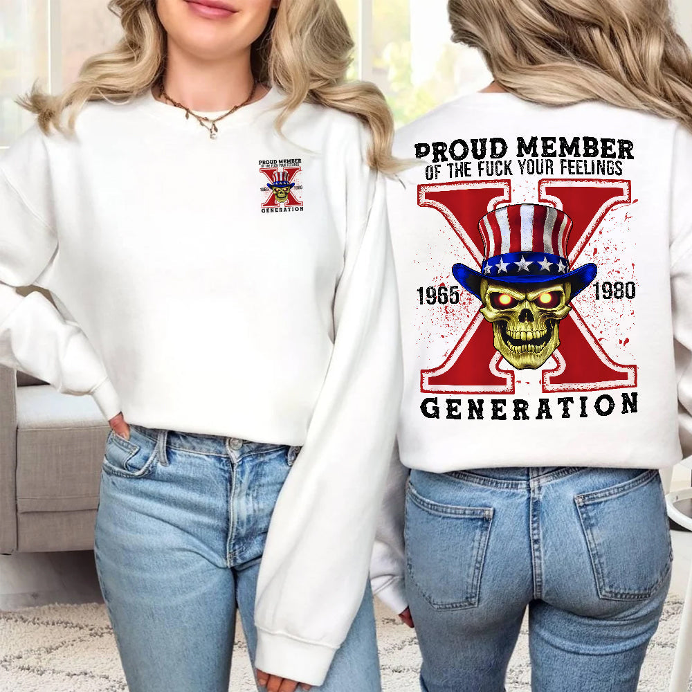 Generation X Skull Graphic Sweatshirt