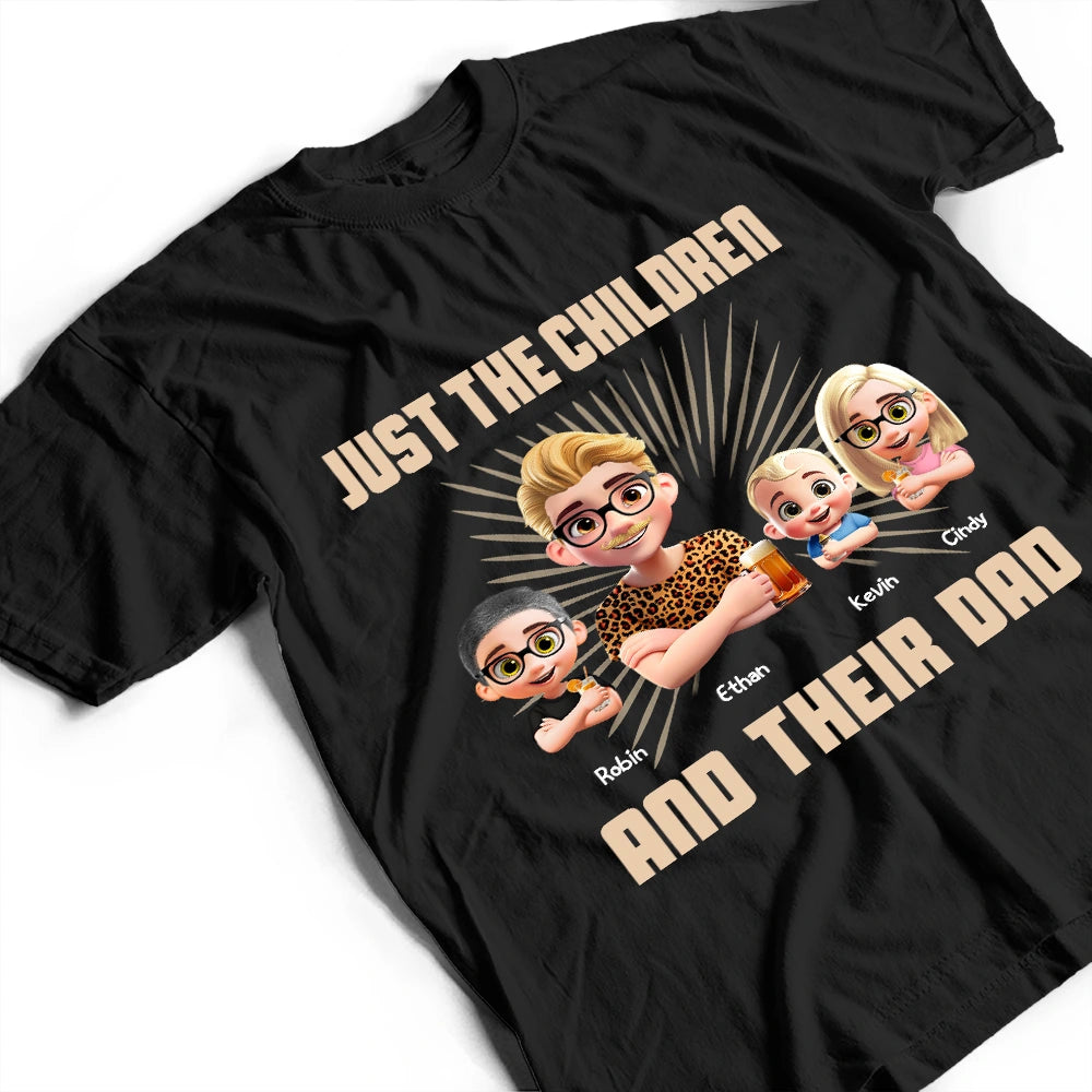 Just A Dad And His Girl - Personalized 3D Effect T-Shirt T-shirt PopCulturePrints