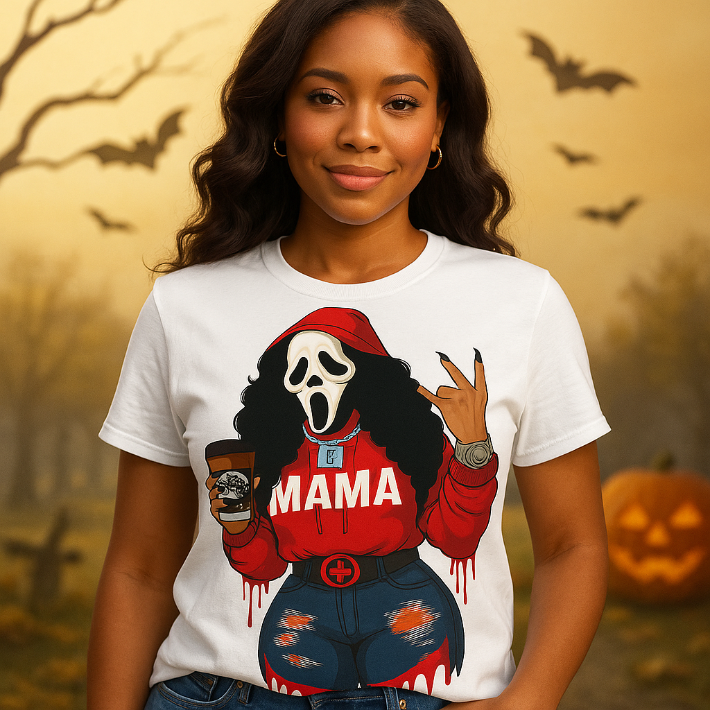 “Spooky Vibes for the Coolest Mom” - Haunted Mama Graphic Shirt Bundle - Personalized Gift for Moms and Grandmas Shirts PopCulturePrints