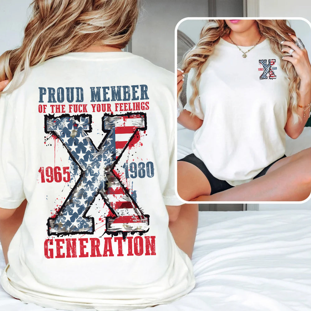 Bold Generation X Hoodie - Patriotic Design