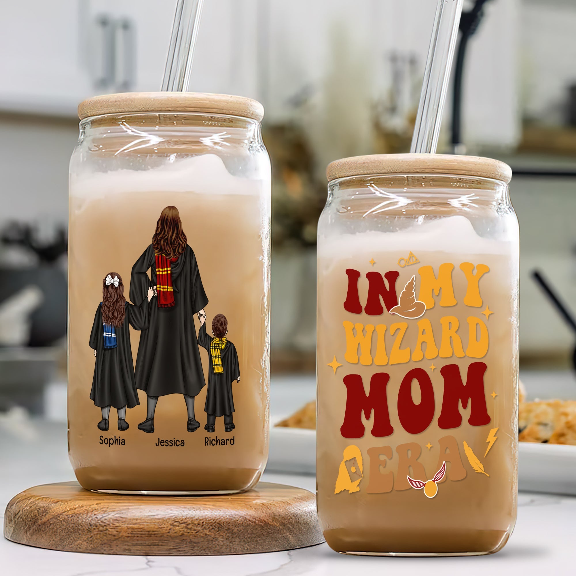 Personalized Wizard Mom Candle Jar