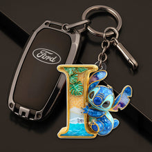 Load image into Gallery viewer, &quot;For the Movie Buff in Your Life – Personalized Keychain with Stitch Design&quot; Keychains PopCulturePrints
