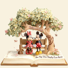 Load image into Gallery viewer, “And They Lived Happily Ever After” - Romantic Couple Personalized Acrylic Plaque Gift for Couples Shaped Plaques PopCulturePrints
