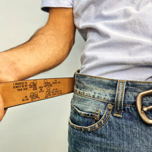Load image into Gallery viewer, Personalized Leather Belt for Couples - Always By Your Side Belts PopCulturePrints
