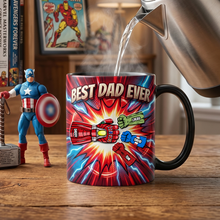 Load image into Gallery viewer, Best Dad Ever - Personalized Magic Coffee Mug for Dads, Grandpa, and More Coffee Mug PopCulturePrints
