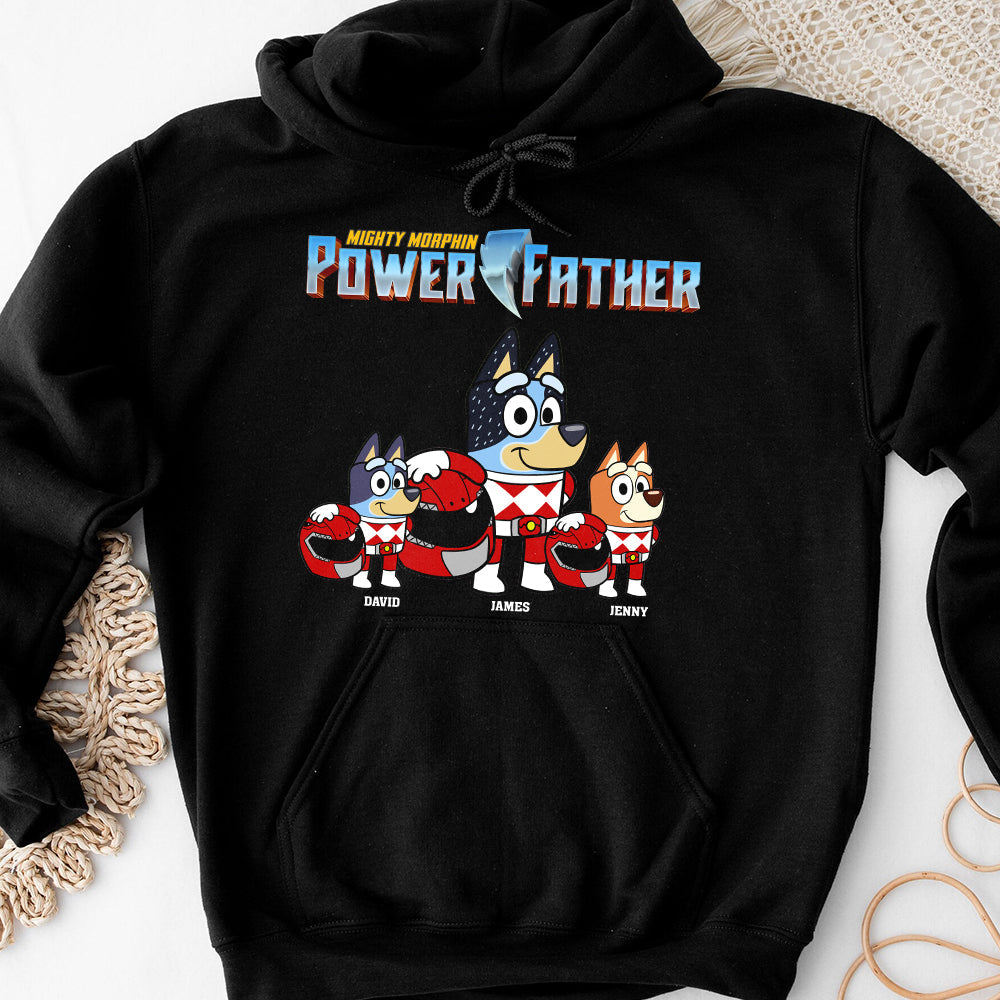 Mighty Morphin Power Father Personalized T-Shirt