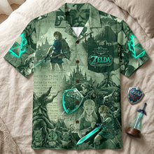 Load image into Gallery viewer, “Embark on a Quest in Style!” – Fantastic Journey Hawaiian Shirt - Personalized Gift for Gamers and Fans Hawaiian Shirts PopCulturePrints
