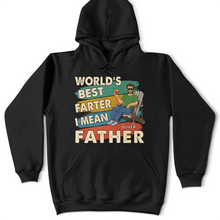Load image into Gallery viewer, World&#39;s Best Farter I Mean Father Funny Personalized T-Shirt - Perfect Gift for Dads, Husbands, and New Fathers T-shirt PopCulturePrints
