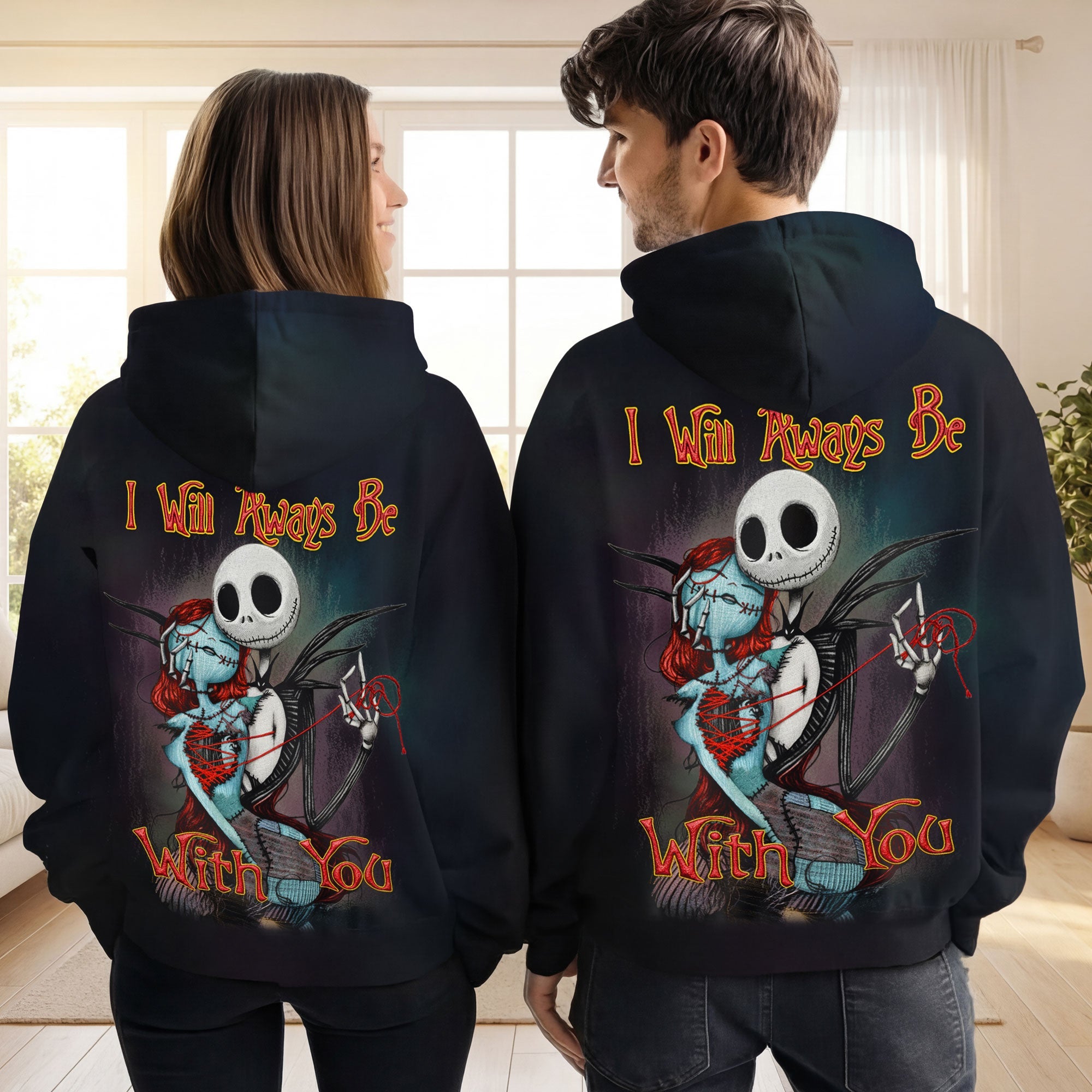 "I Will Always Be With You" - Romantic Couple 3D Shirt - Personalized Gifts for Couples AOP Products PopCulturePrints