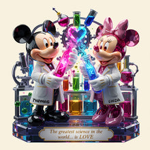 Load image into Gallery viewer, The Greatest Science Is Love - Personalized Great Scientist Couple Light Box Gift Light Box PopCulturePrints
