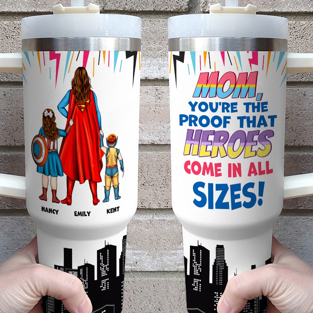 Personalized Superhero Pencil Case for Kids Tumbler Cup PopCulturePrints