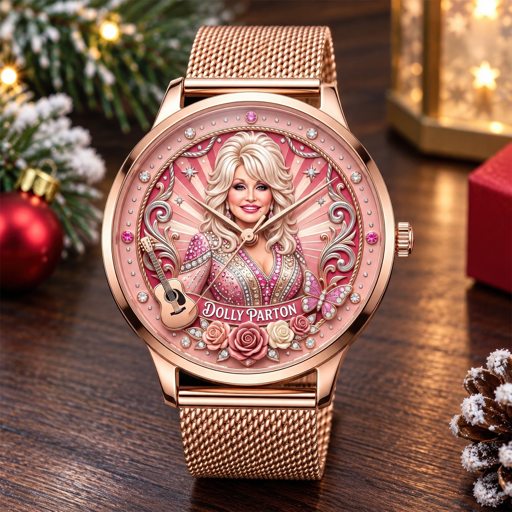 “Celebrate Every Moment” - Memorial Famous Singer Mesh Strap Quartz Watch - Personalized Gifts for Fans