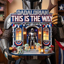 Load image into Gallery viewer, Legendary Dad And Little Warriors - Personalized Acrylic Plaque for Dads &amp; Grandpas Shaped Plaques PopCulturePrints

