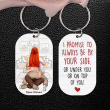 Load image into Gallery viewer, Personalized Romantic Couple Keychain Gift | Valentine&#39;s Day Gifts Keychains PopCulturePrints
