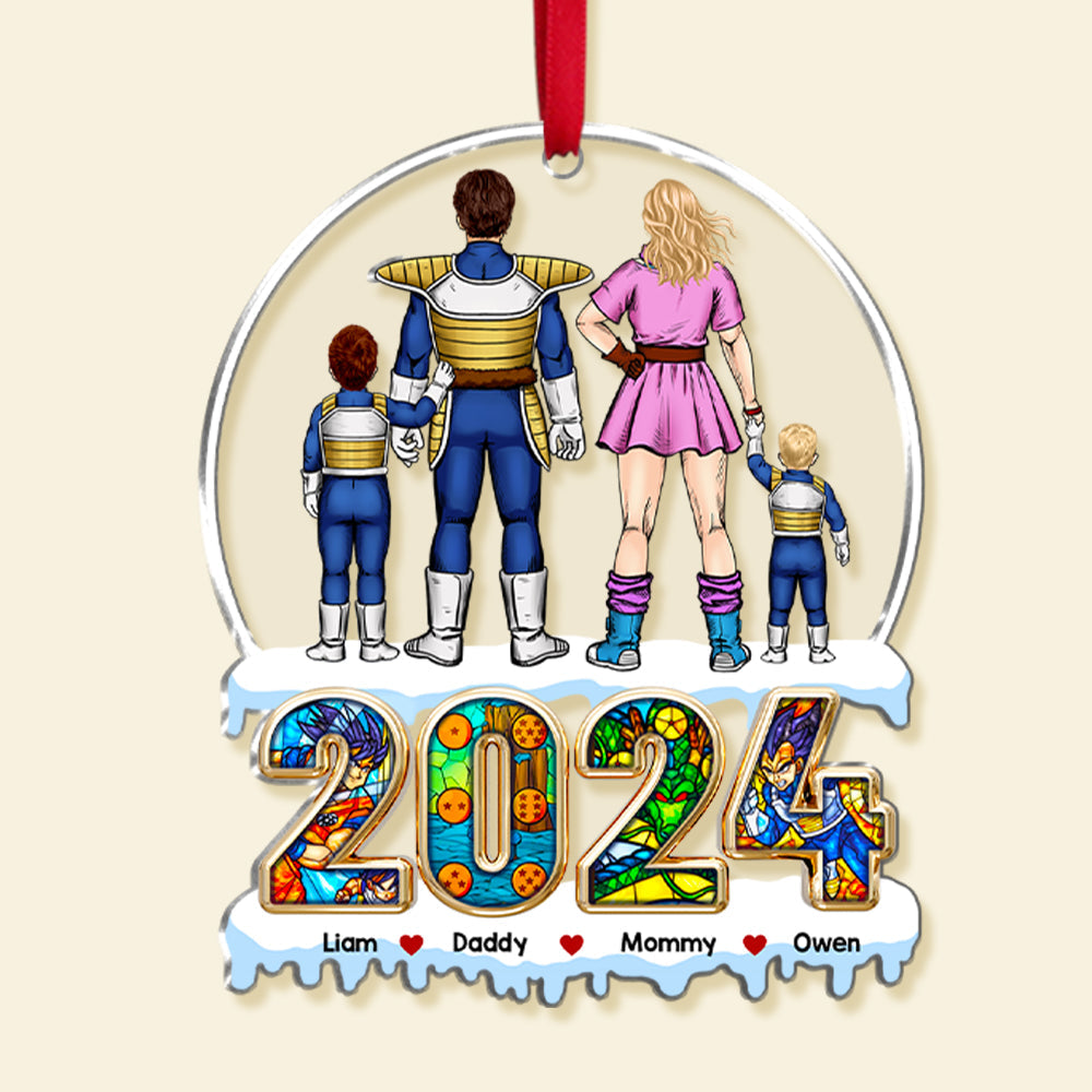 Personalized Family Superhero Acrylic Ornament for 2024 Ornament PopCulturePrints
