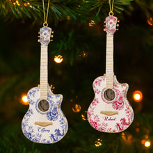 Load image into Gallery viewer, Strum Your Memories: Personalized Guitar Ornament - Perfect Gift for Music Lovers Ornament PopCulturePrints
