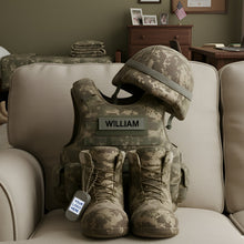 Load image into Gallery viewer, Honoring Heroes: Personalized Pillow Gifts for Veterans Pillow PopCulturePrints
