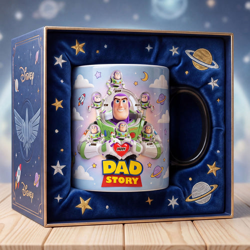 “To Infinity and Beyond!” - Personalized Space Hero Dad Magic Coffee Mug - Perfect Gift for Dad and Grandpa Coffee Mug PopCulturePrints