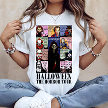 Load image into Gallery viewer, &quot;Embrace the Scares!&quot; - Customizable Horror Tour Shirt - Perfect Gift for Horror Movie Fans &amp; Collectors Shirts PopCulturePrints
