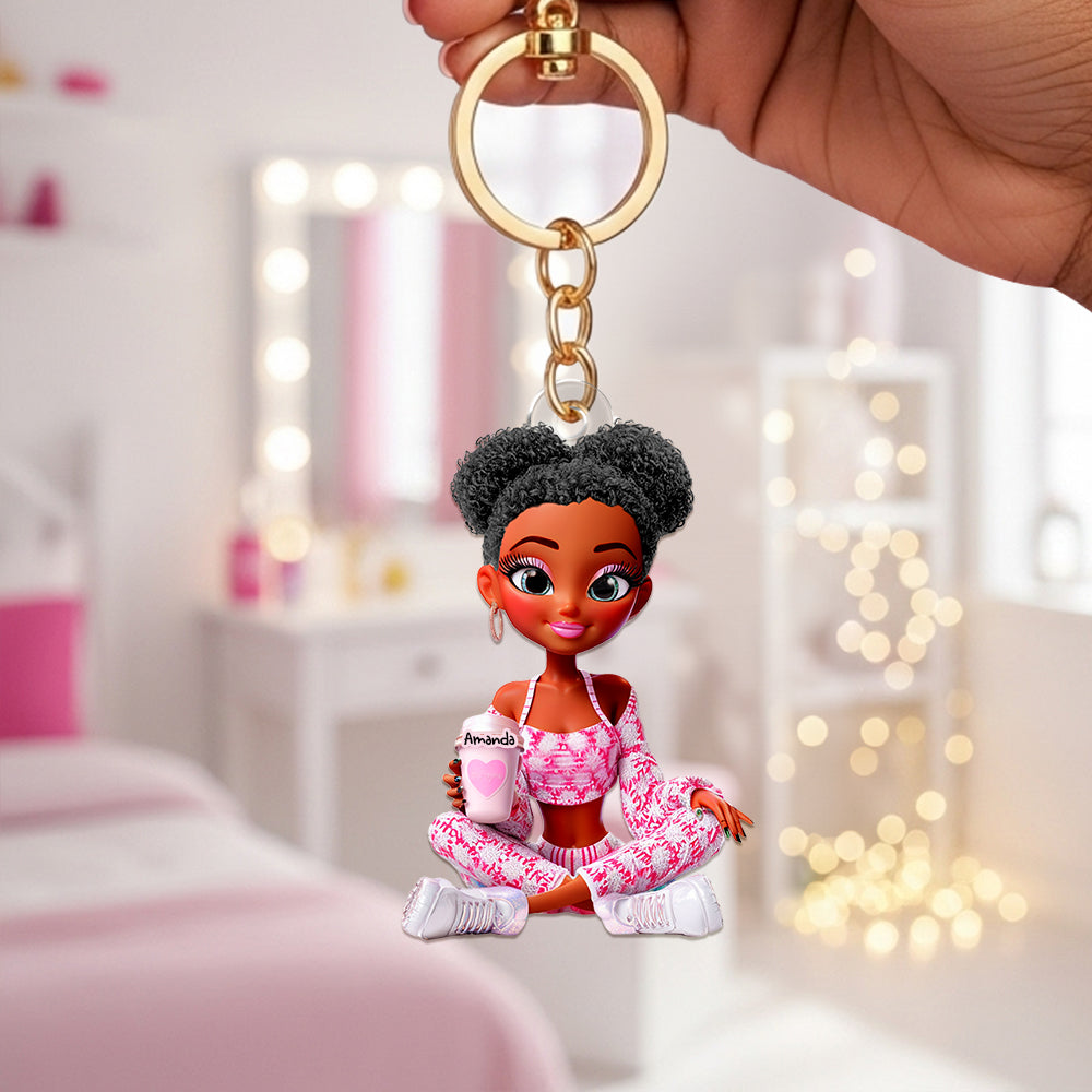 “Unlock Happiness with Every Key!” - Adorable Doll Acrylic Keychain - Personalized Gifts For Her Keychains PopCulturePrints