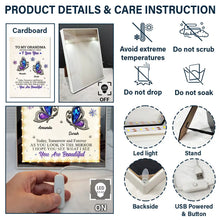 Load image into Gallery viewer, I Hope You See What I See - Personalized LED Mirror Frame Lamp - A Heartfelt Gift for Grandmothers Mirror Frame Lamp PopCulturePrints
