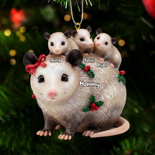 Mommy and Kids Ornament - A Heartwarming Personalized Gift for Moms Ornament PopCulturePrints