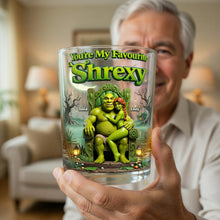 Load image into Gallery viewer, You're My Favourite Shrexy - Personalized Round Glass for Couples
