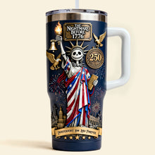Load image into Gallery viewer, Celebrate Freedom with Whimsical Liberator 40oz Tumbler - Personalized Gift for Patriots Tumbler Cup PopCulturePrints
