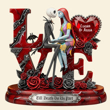 Load image into Gallery viewer, Till Death Do Us Part - Personalized Acrylic Light Box for Couples Light Box PopCulturePrints
