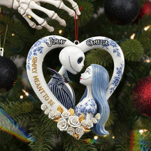 Load image into Gallery viewer, &quot;Simply Meant To Be&quot; - Personalized Couple Acrylic Ornament - Perfect Gift for Christmas, Couples, and Loved Ones Ornament PopCulturePrints
