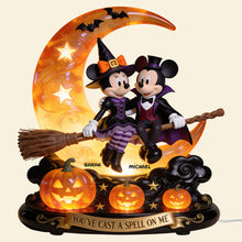 Load image into Gallery viewer, You've Cast a Spell On Me - Personalized Halloween Acrylic Light Box for Couples
