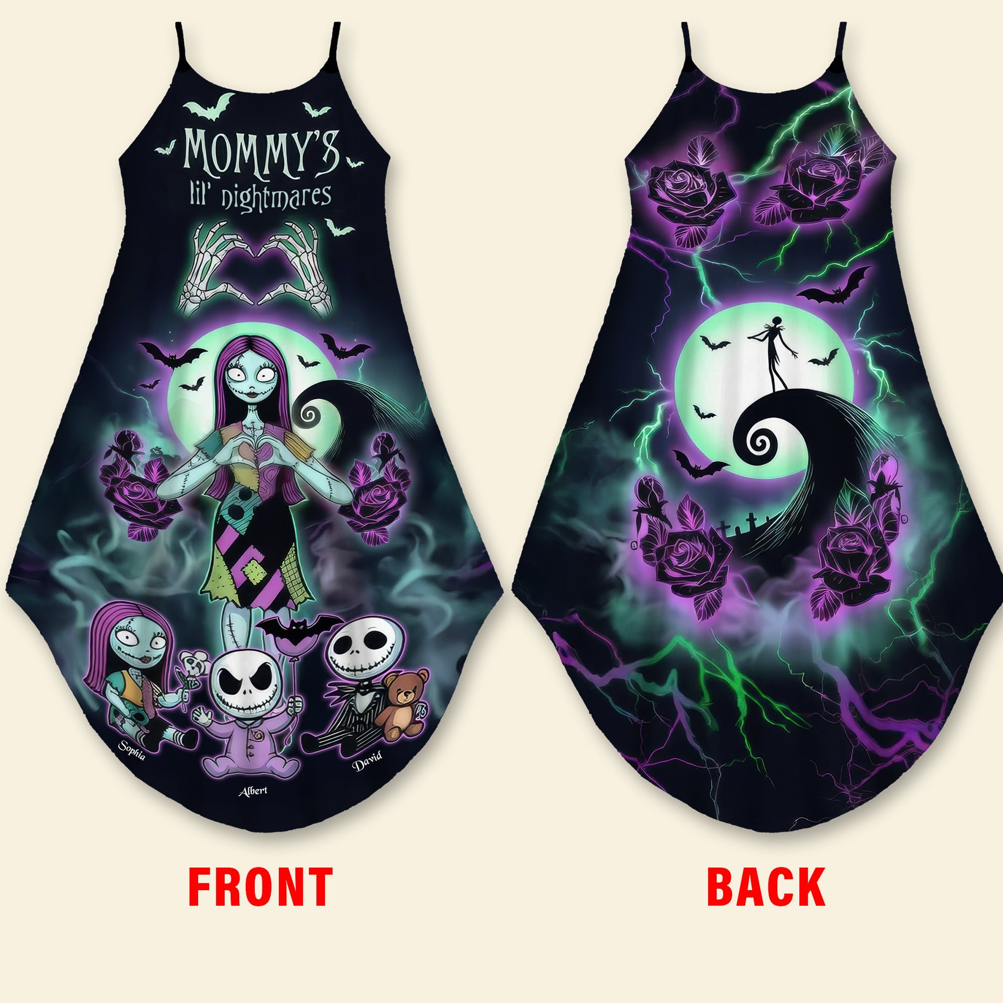 "Embrace the Spooky Spirit" - Spooky Mom Maxi Dress - Personalized Gifts For Moms Dress PopCulturePrints