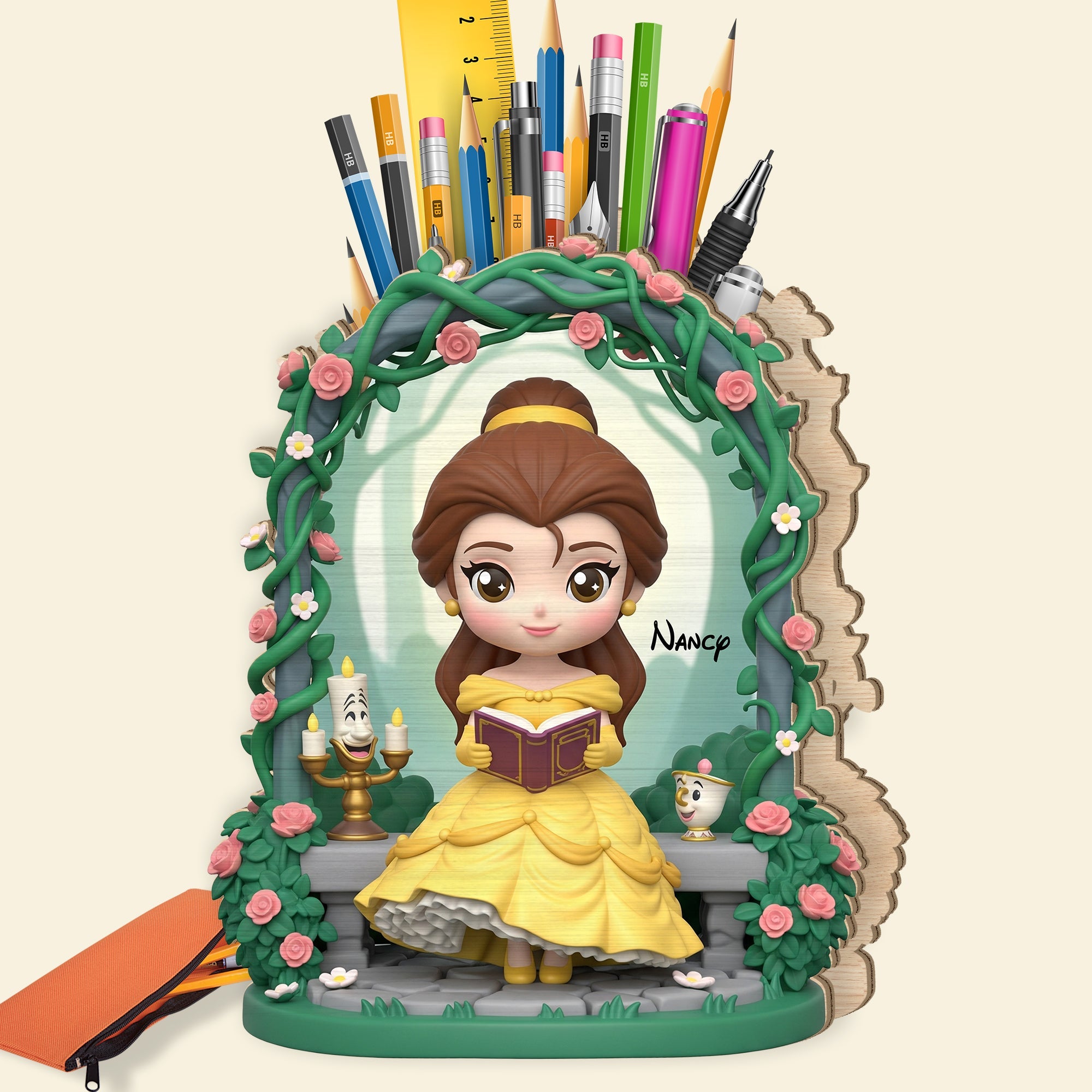 "Let Your Imagination Blossom" - Princess Pen Holder - Personalized Gifts for Princess Lovers Pen Holder PopCulturePrints
