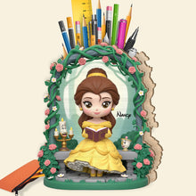 Load image into Gallery viewer, &quot;Let Your Imagination Blossom&quot; - Princess Pen Holder - Personalized Gifts for Princess Lovers Pen Holder PopCulturePrints
