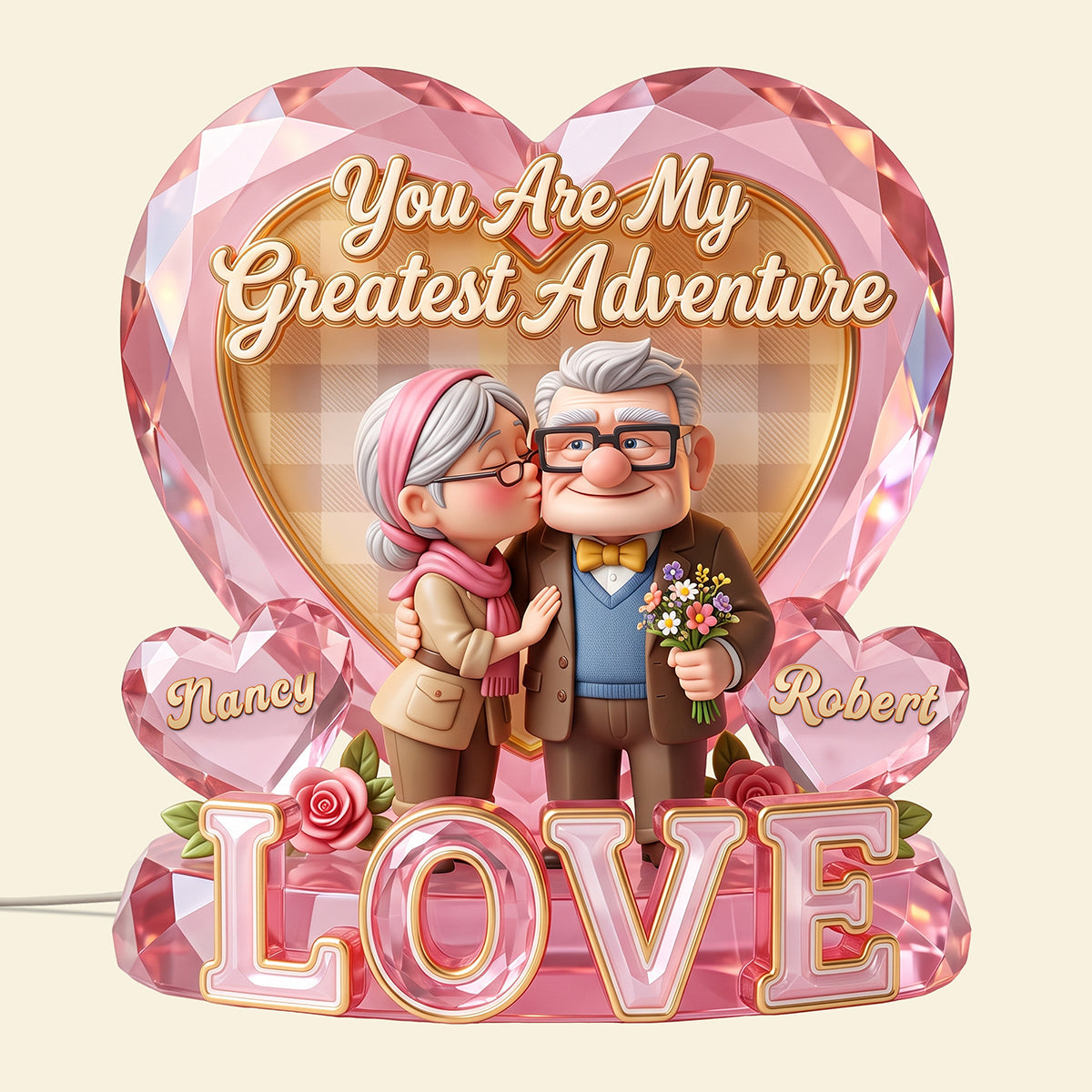 The Greatest Love Light Box - Personalized Gifts For Couples 01pata290626 Light Box PopCulturePrints