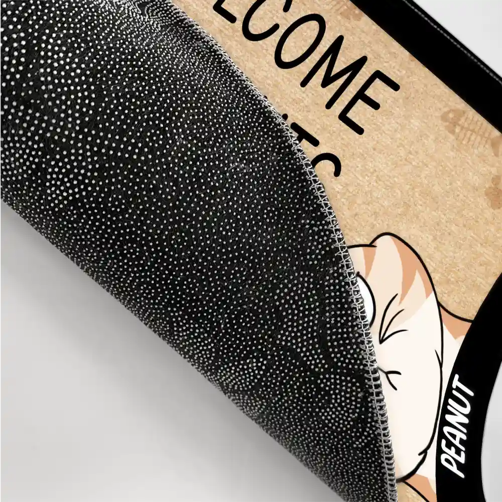 Welcome, Peasants! Funny Cats Personalized Doormat Doormat PopCulturePrints