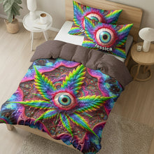 Load image into Gallery viewer, Personalized Quilt Bedding Set for Cannabis Enthusiasts Blanket PopCulturePrints
